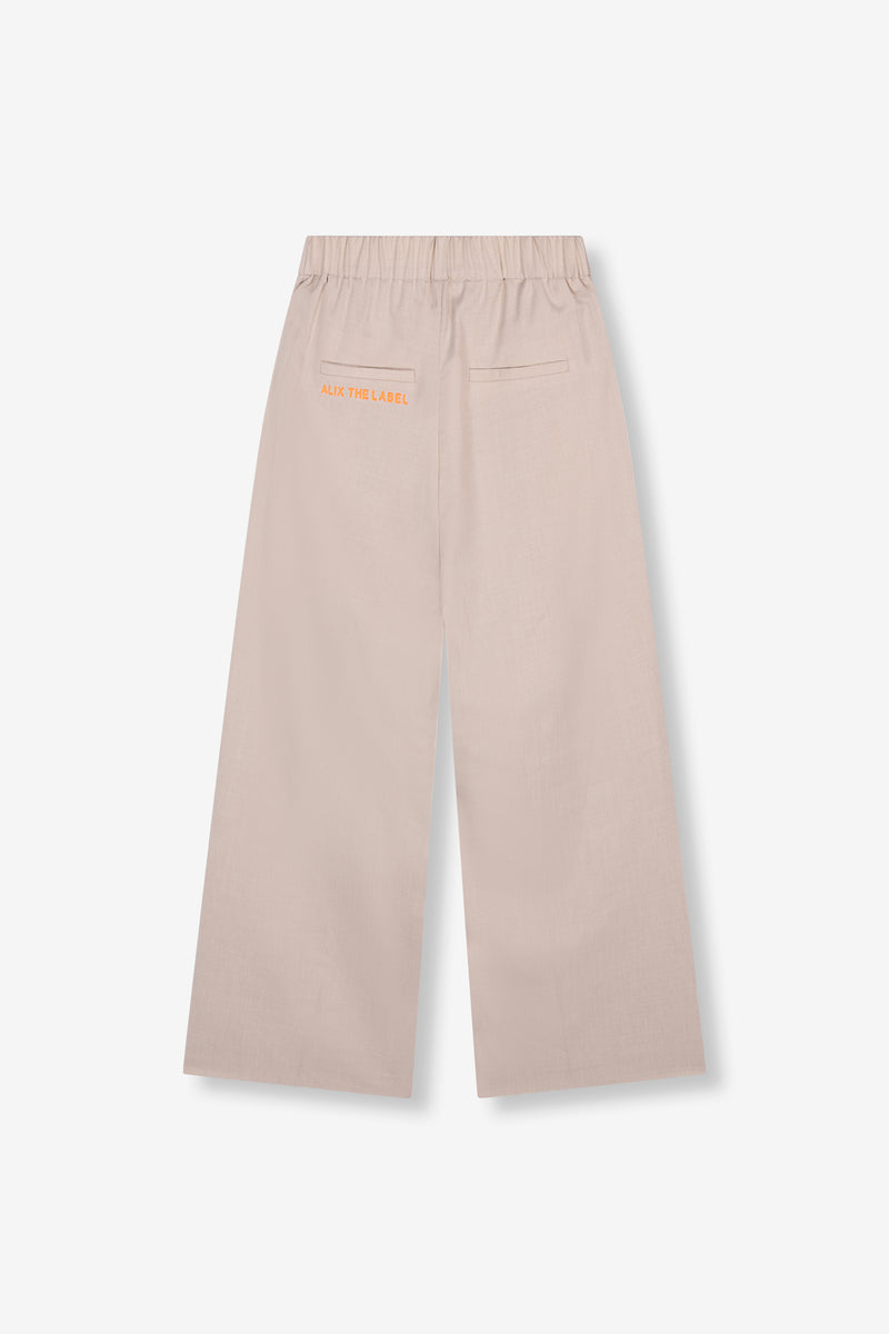 Straight pants sand
