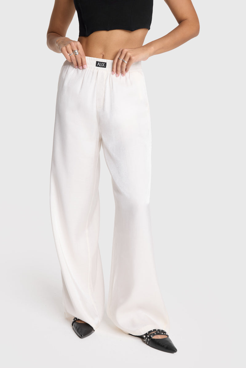 Shine wide leg cream