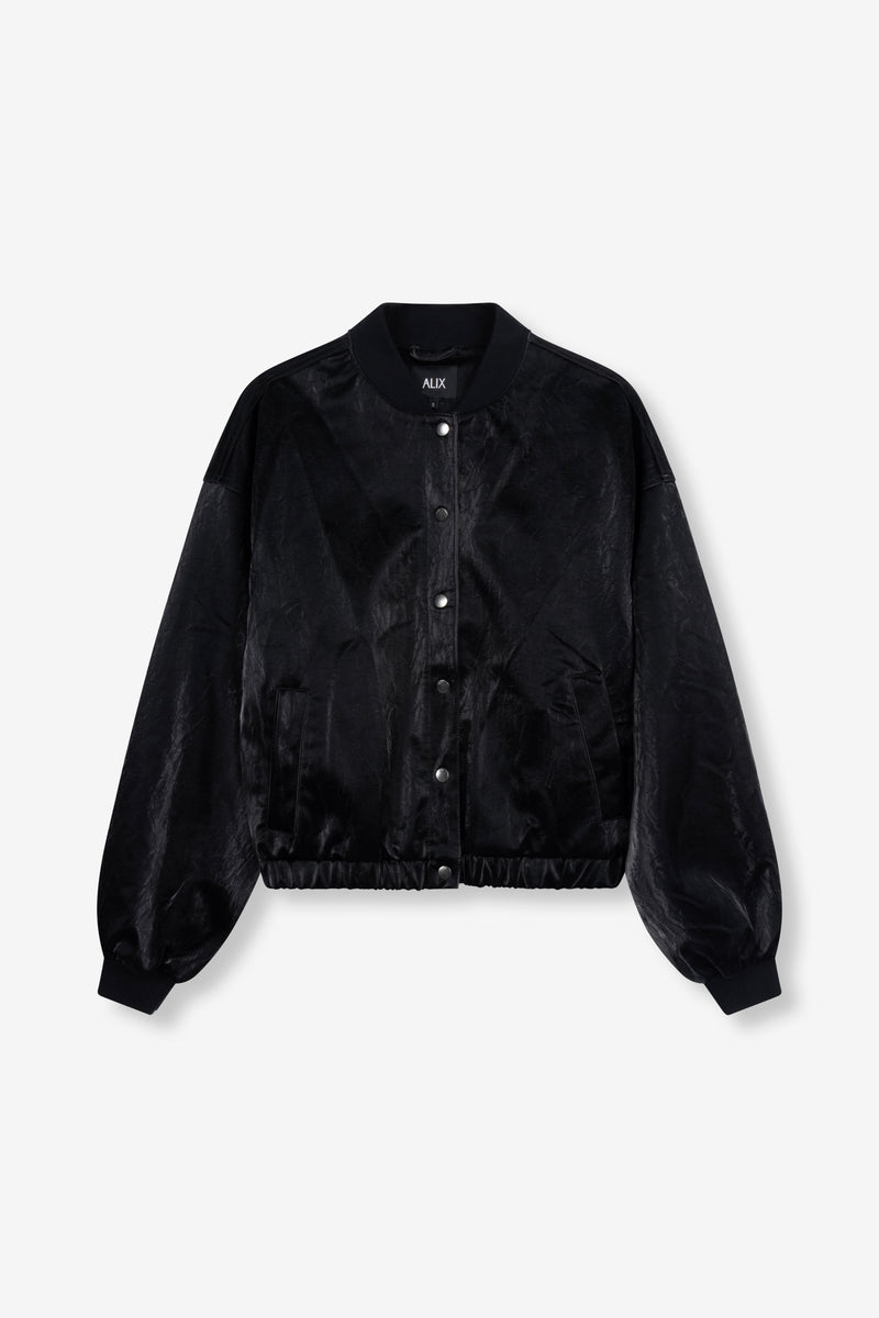 ladies woven velvet leather bomber