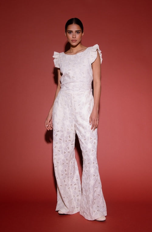 kelly jumpsuit white
