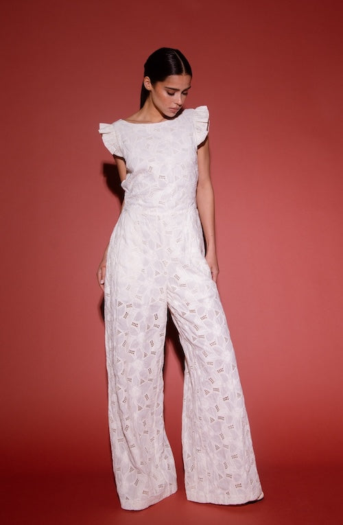 kelly jumpsuit white