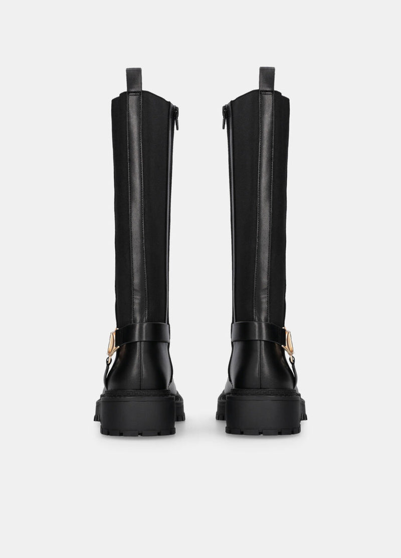 Knee-high leather boots