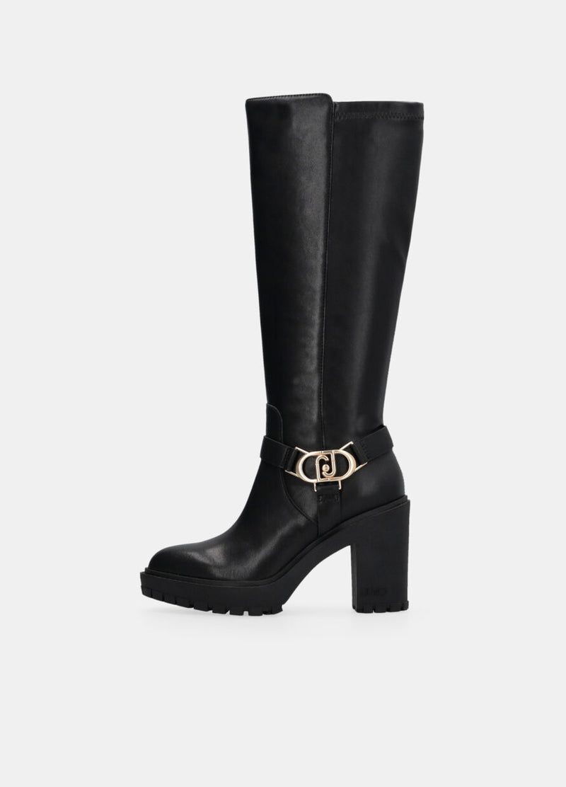 Knee-high leather boots