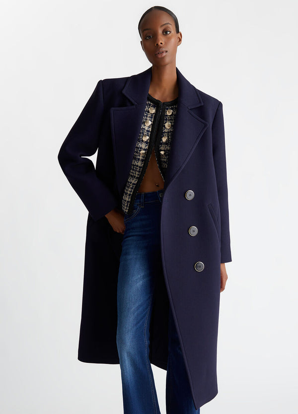 Oversized double-breasted coat