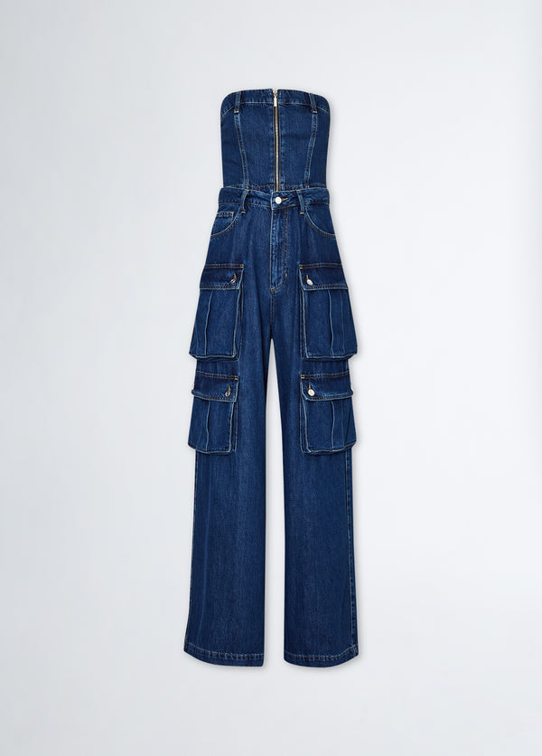 two piece denim suit