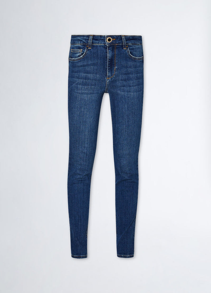 Eco friendly skinny jeans denim blue