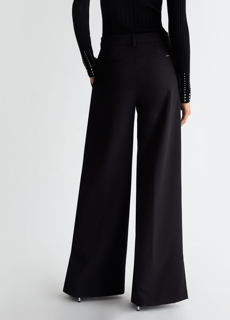 Flare stretch trousers