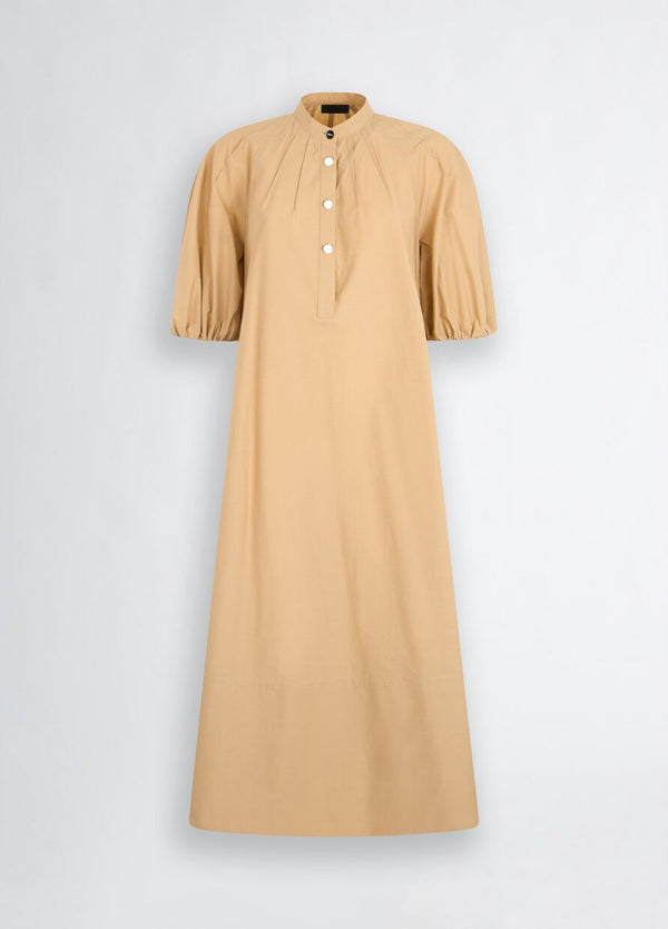 Cotton dress with belt