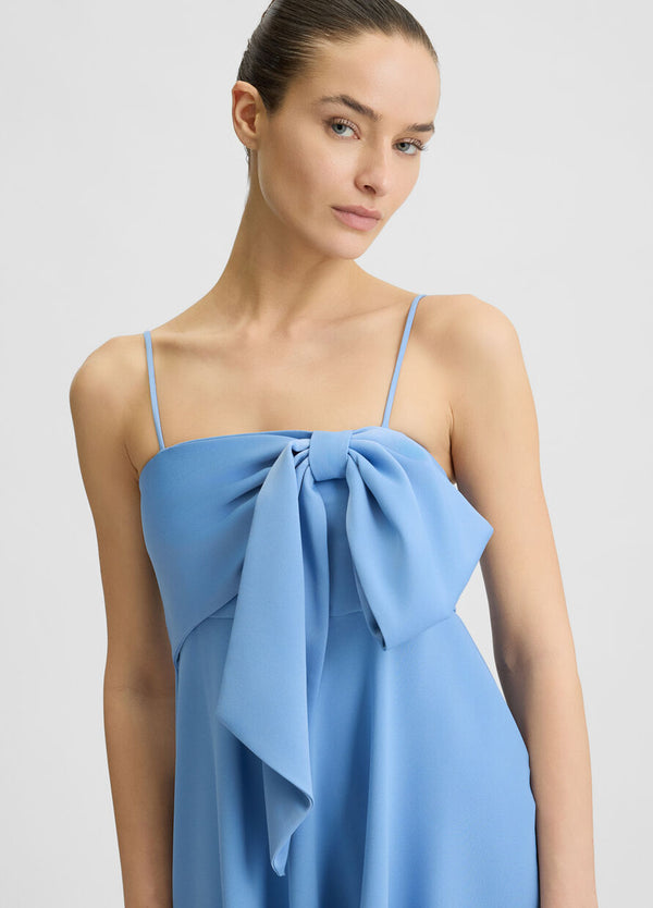 Blue dress with bow