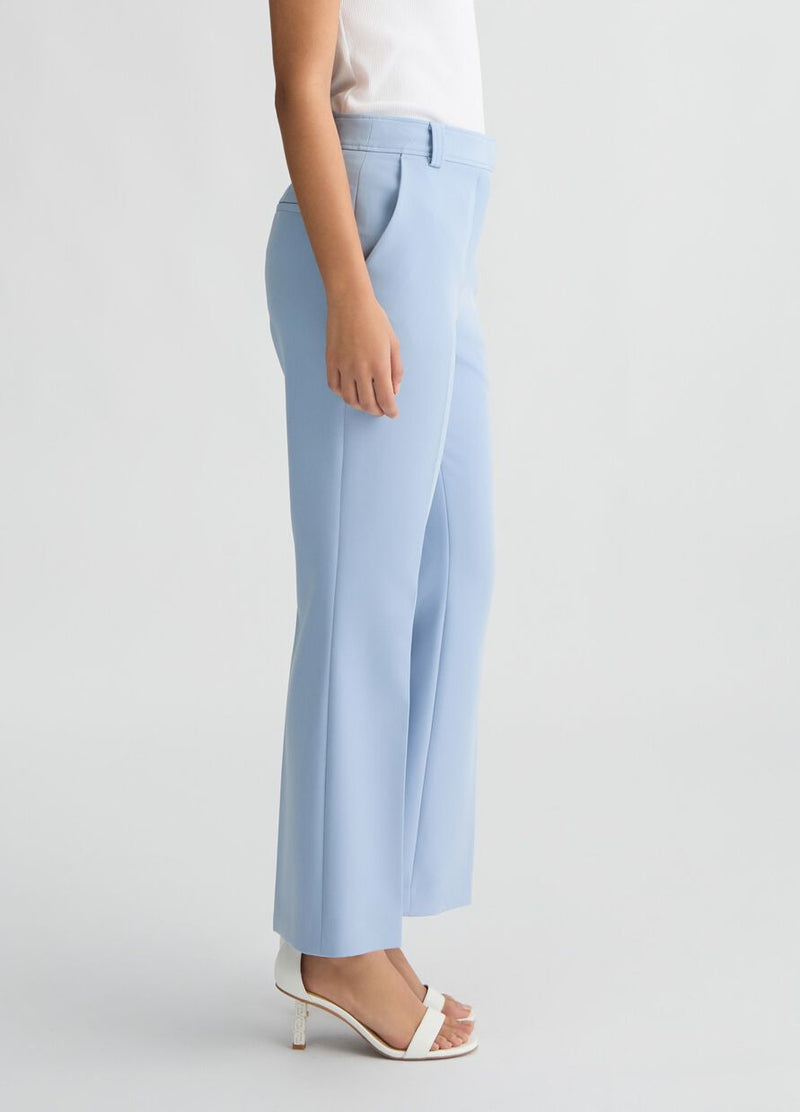 Cropped light blue trousers