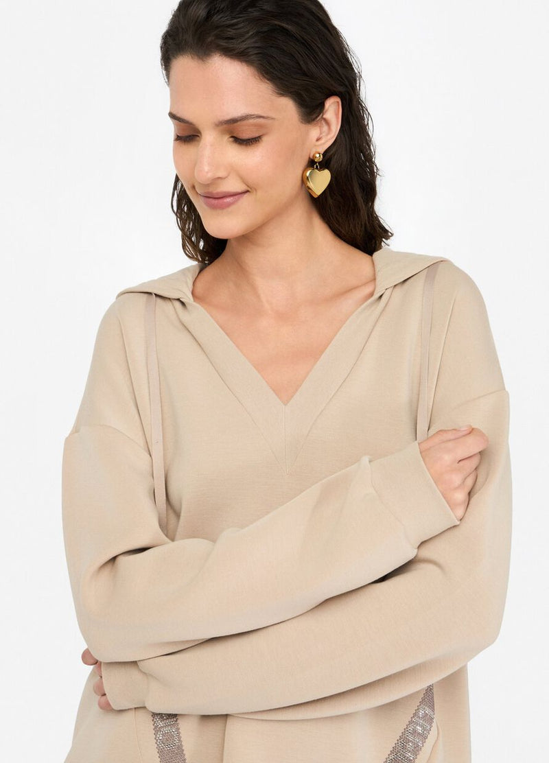 Felpa sweater champagne