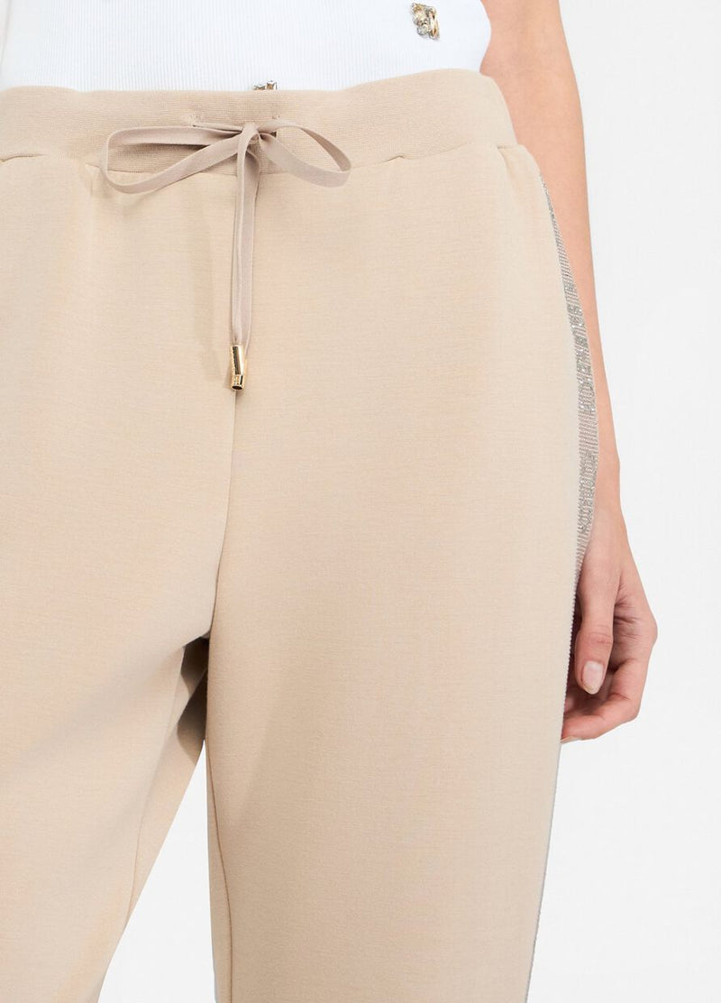 jersey lungo pants champagne