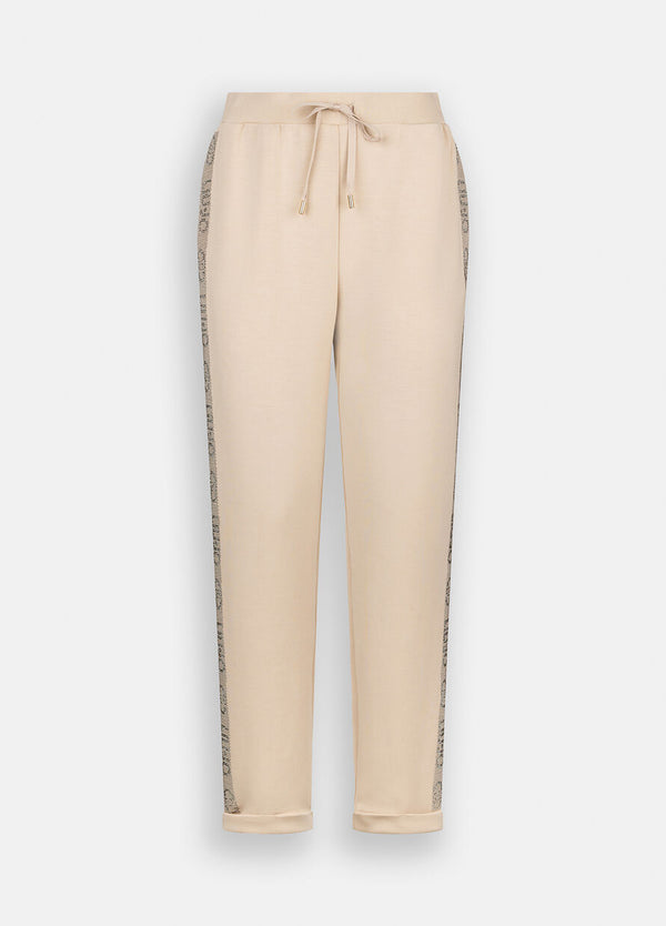jersey lungo pants champagne