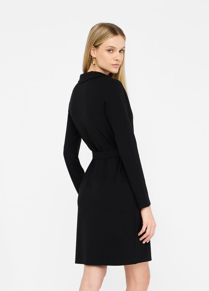Short dress with belt
