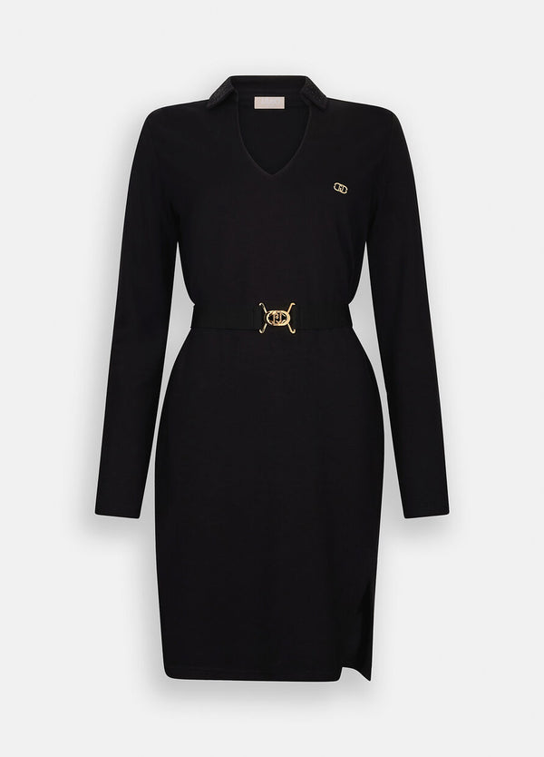 Short dress with belt