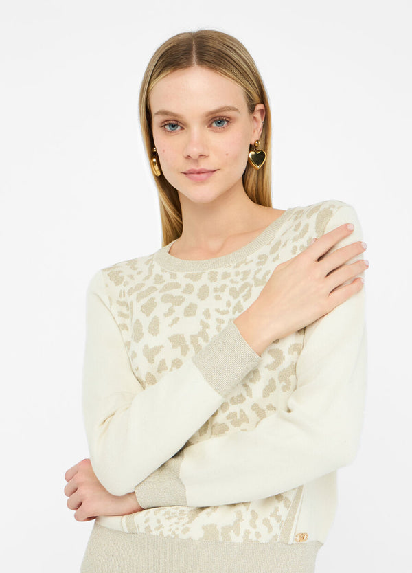 Animal print jumper
