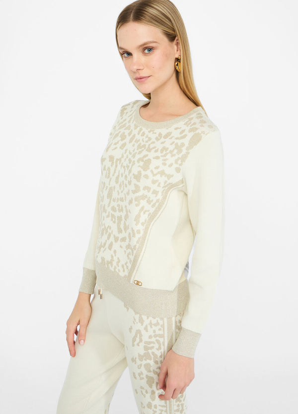 Animal print jumper