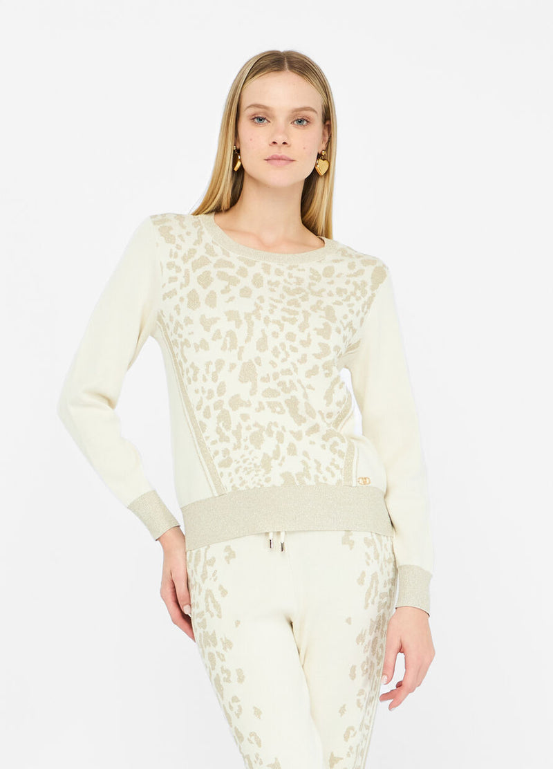 Animal print jumper
