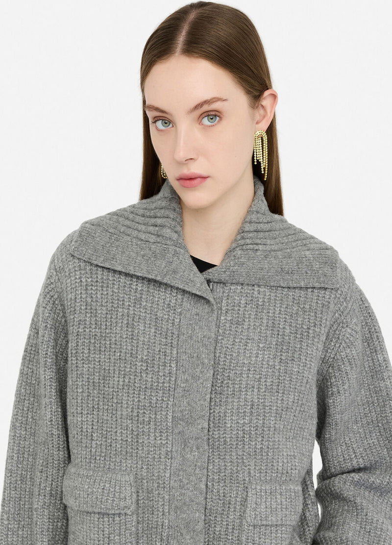 Wool-blend cardigan