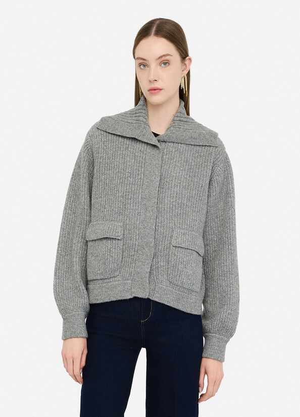 Wool-blend cardigan