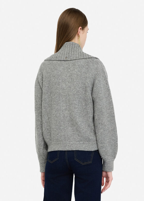 Wool-blend cardigan