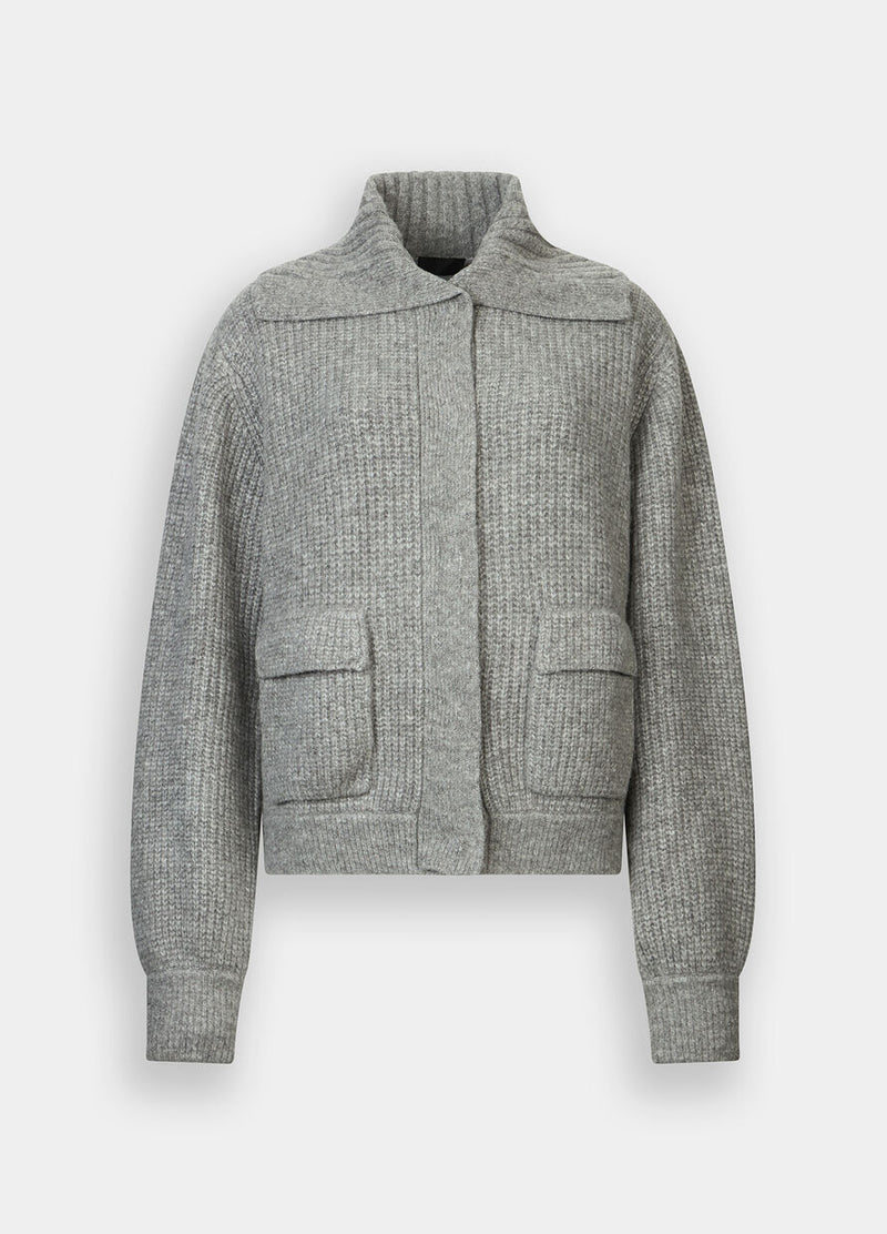 Wool-blend cardigan