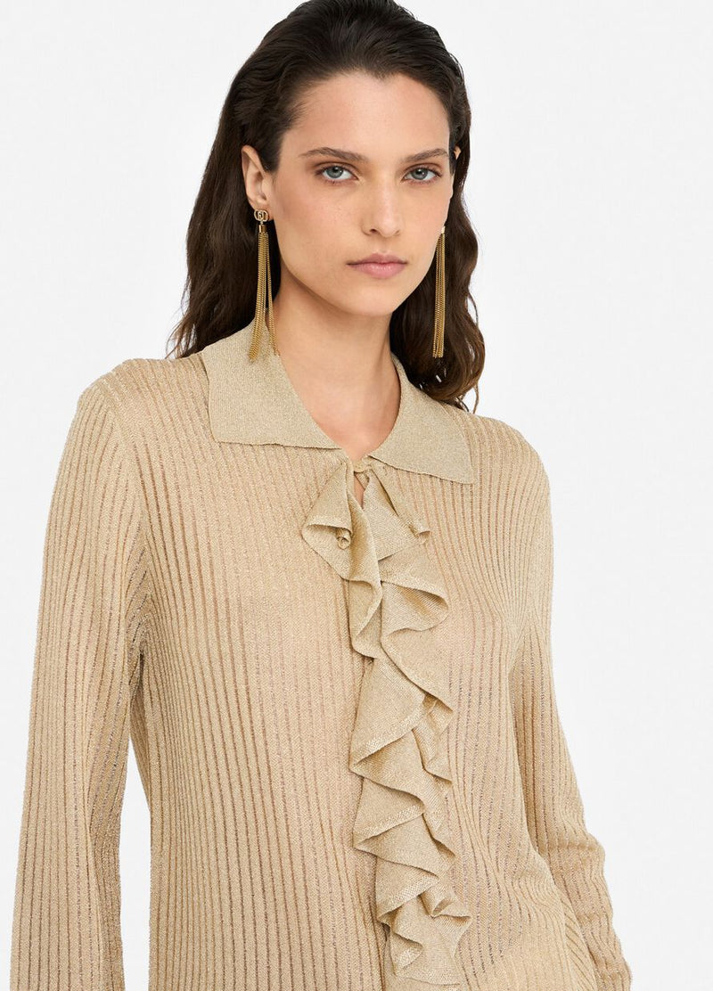 Lurex® knit shirt
