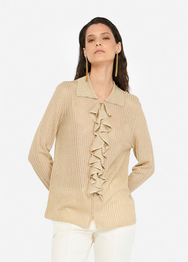 Lurex® knit shirt
