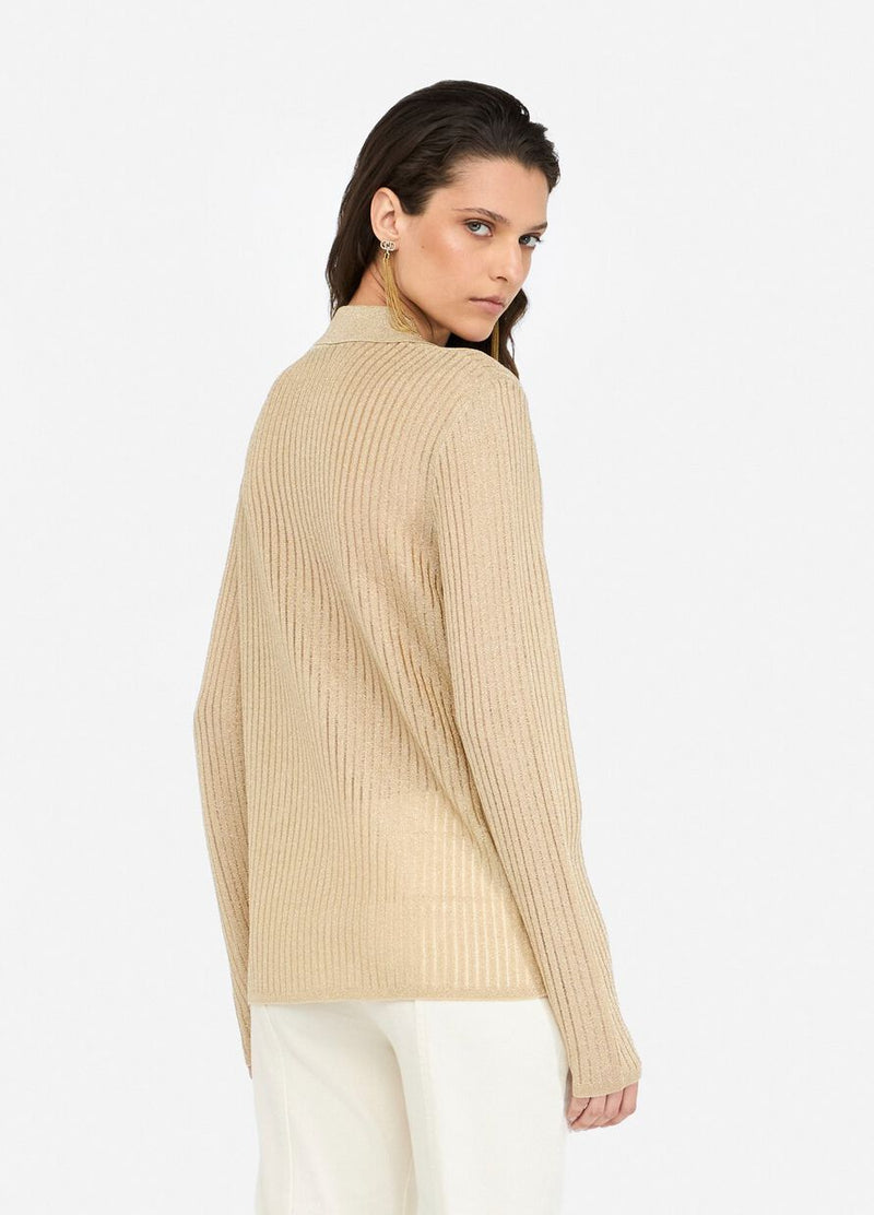 Lurex® knit shirt