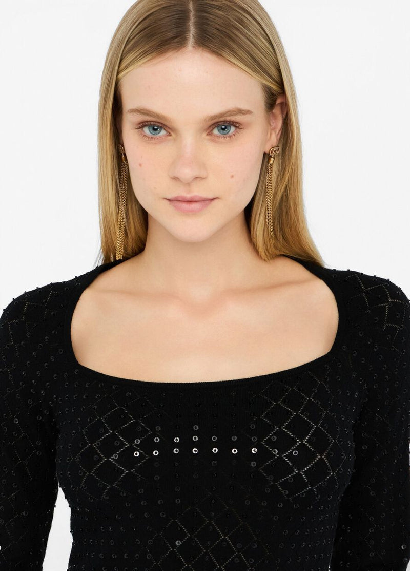 Jumper with sequins