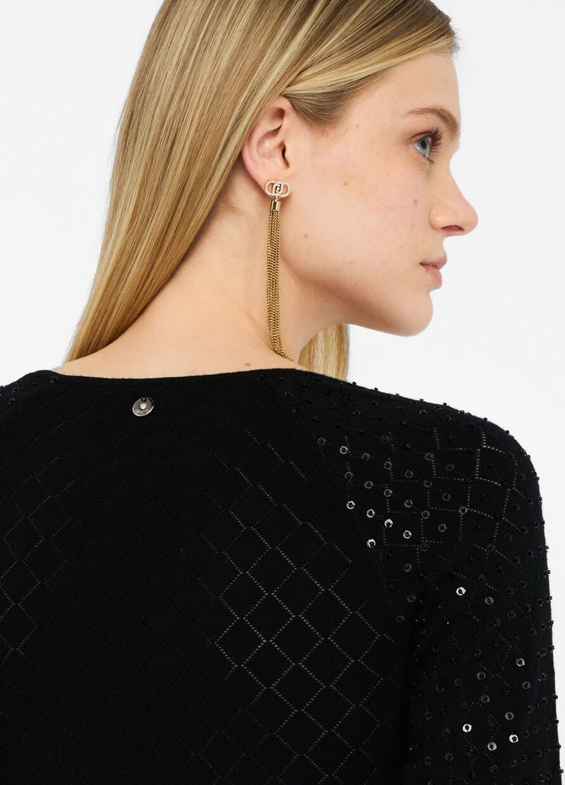 Jumper with sequins