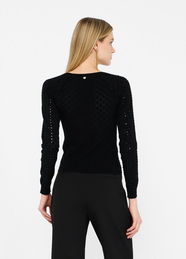 Jumper with sequins
