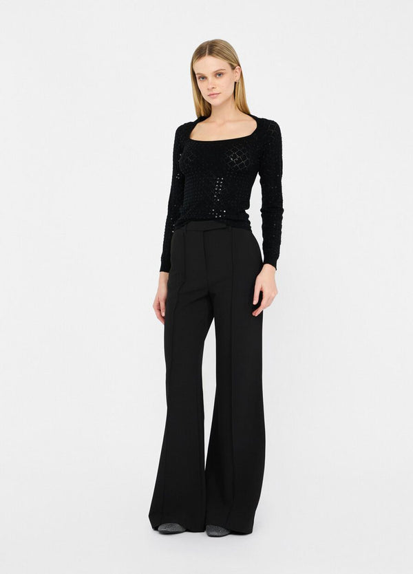 Cady flare trousers