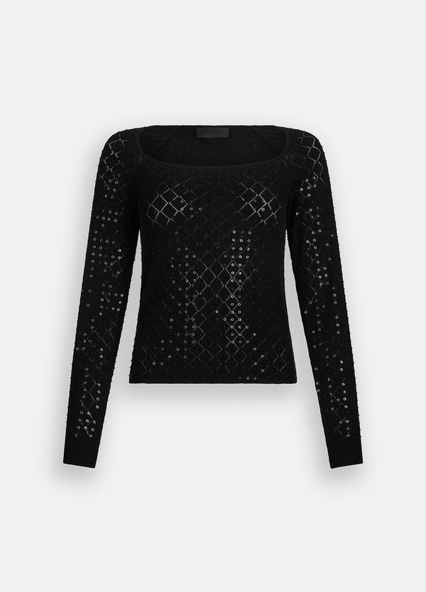 Jumper with sequins