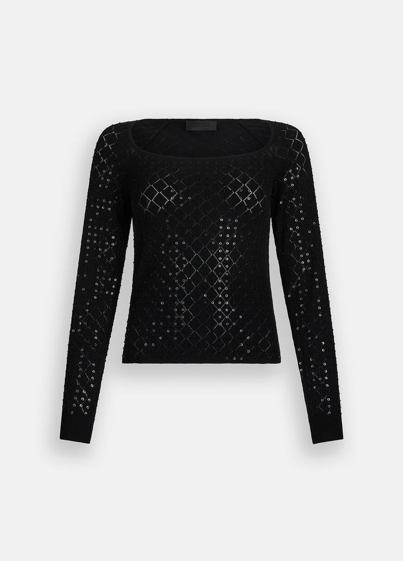 Jumper with sequins