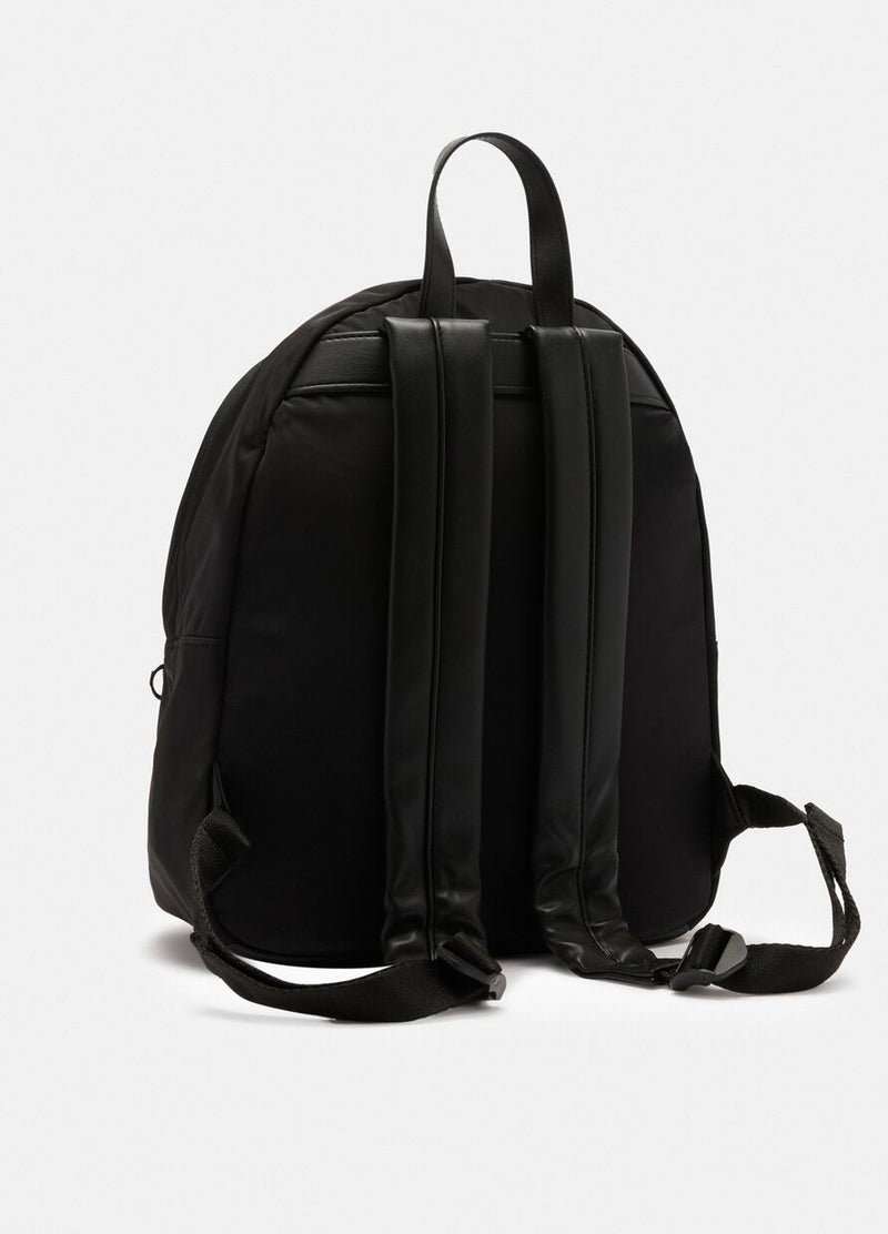 Nylon backpack with logo