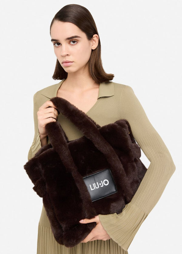Medium teddy tote bag