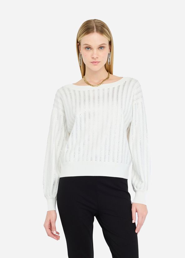 Jumper with gemstones