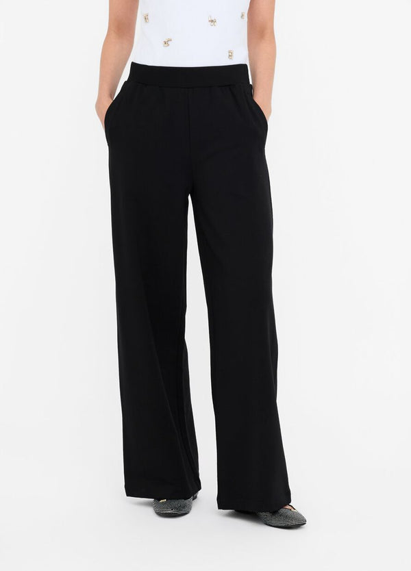 zwarte wide leg jogging