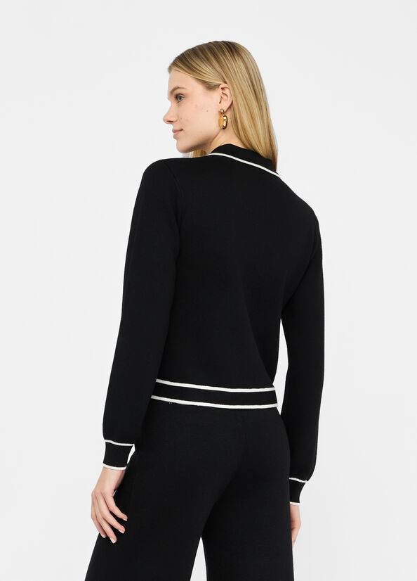 Cardigan with zip