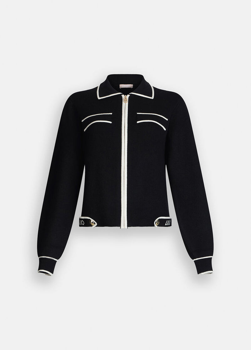 Cardigan with zip