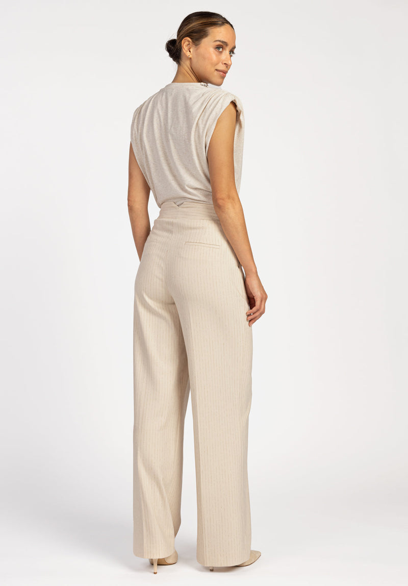 Sonja broek stripe gold