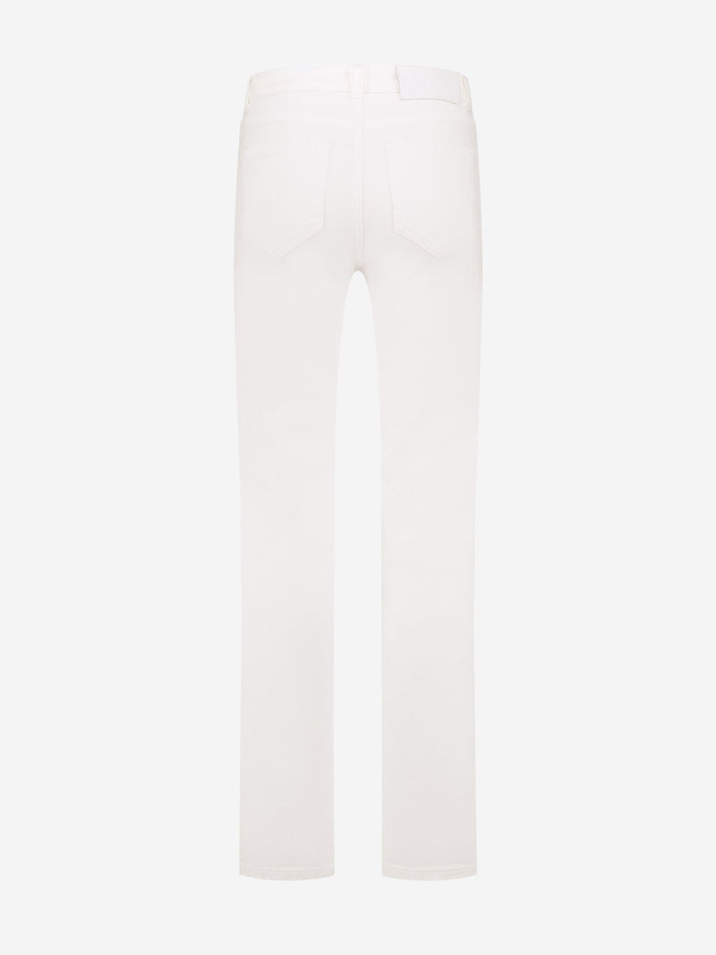 Brooklynn button jeans bright white