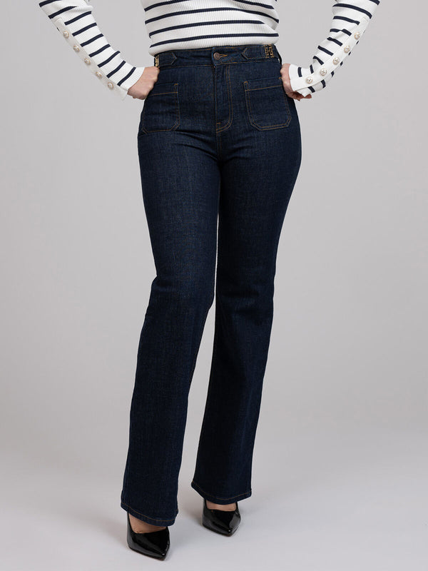 bella pocket jeans dark navy