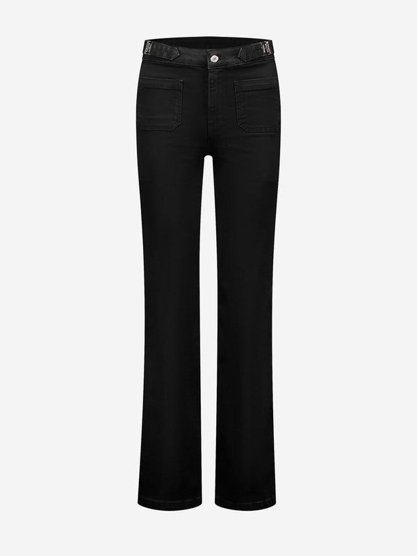 bella pocket jeans black