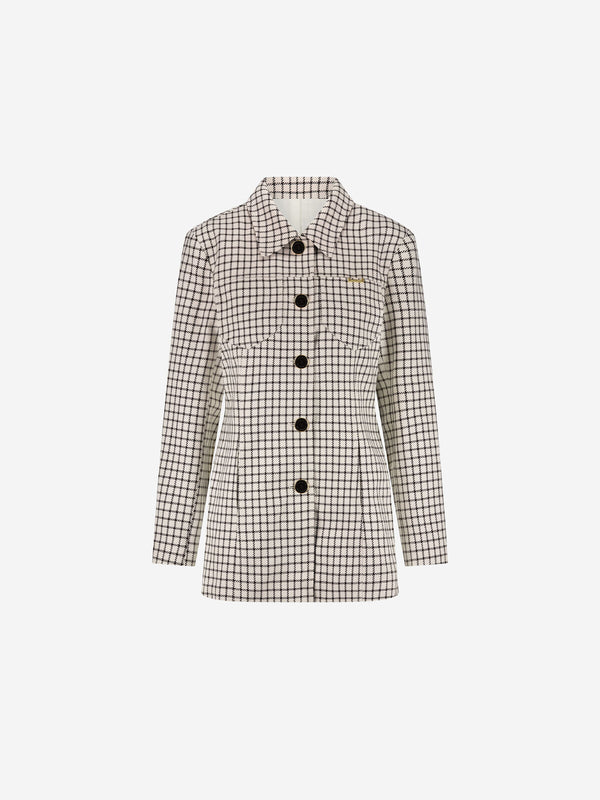 isabella jacket soft white/black