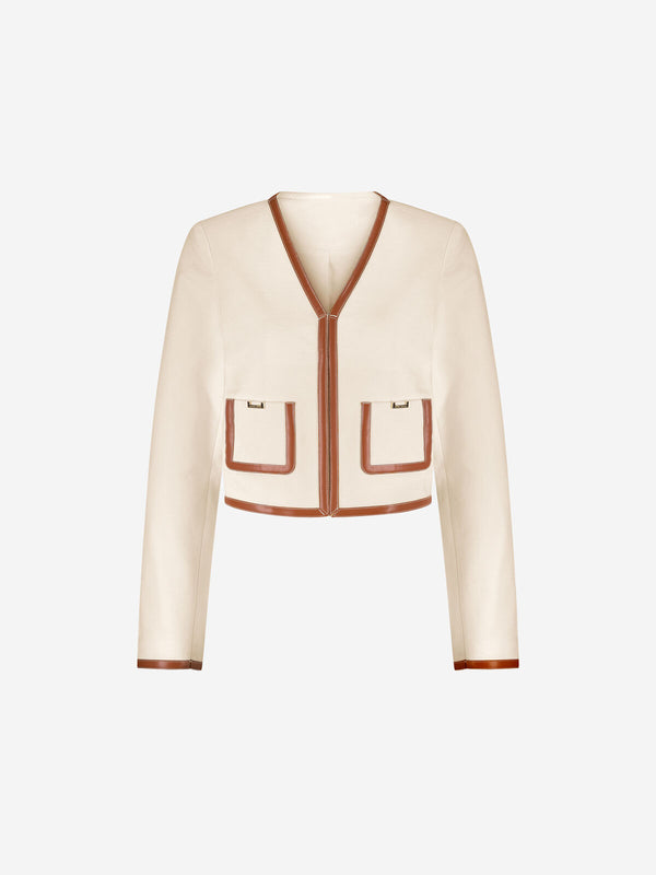 ishaa jacket star white