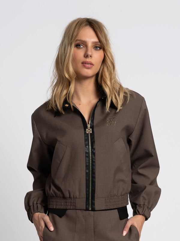 jaz bomber jacket chocolate martini