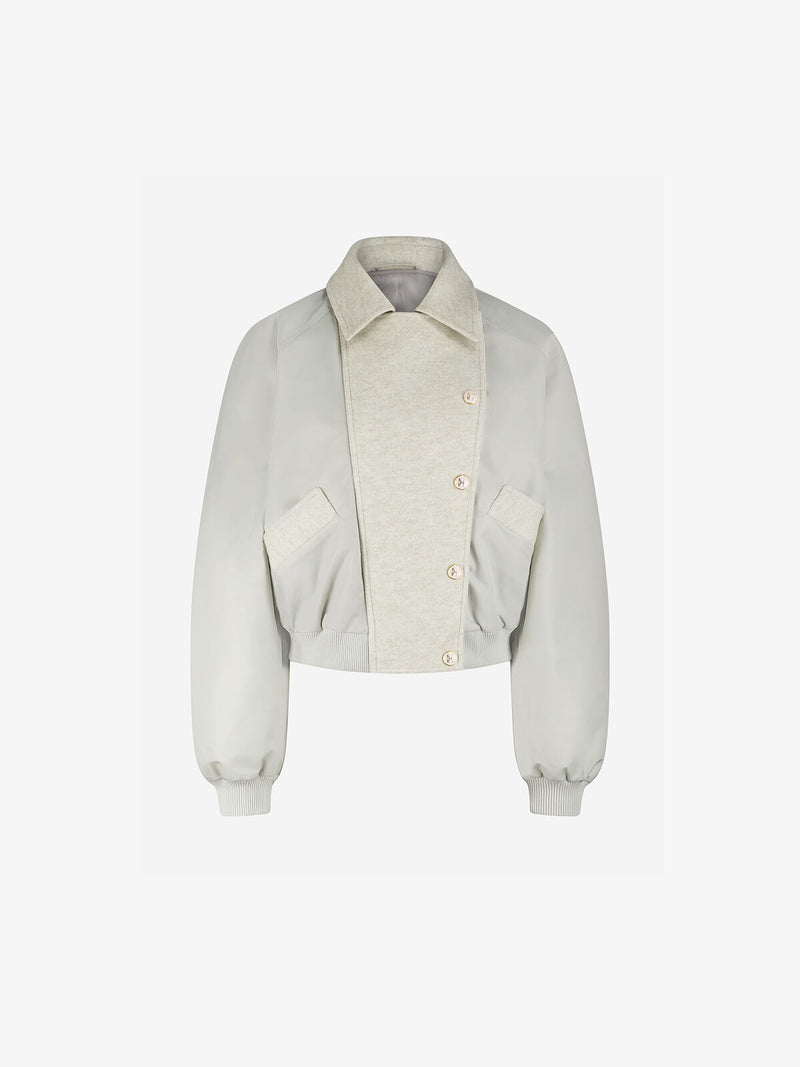jett bomber jacket soft white