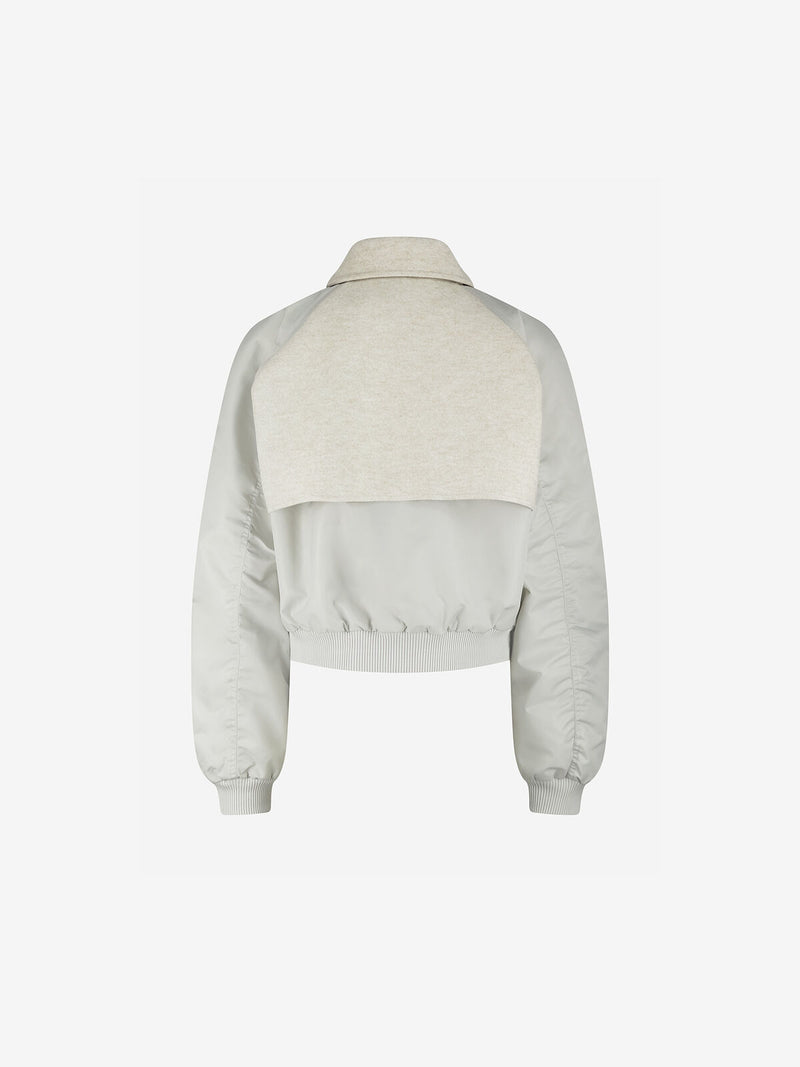jett bomber jacket soft white